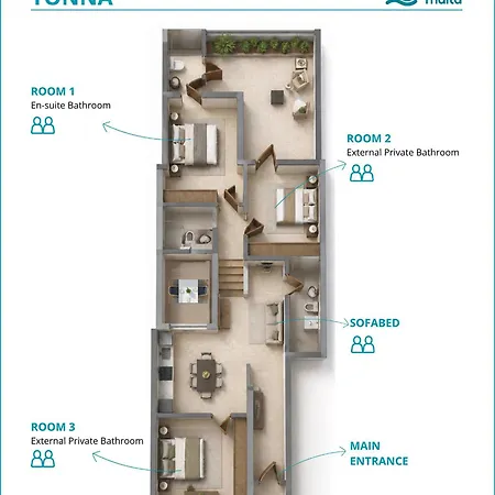 Brand-new, Spacious Flat, Sliema